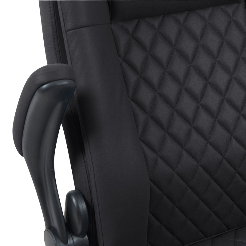 Καρέκλα γραφείου διευθυντη Kesla  PES μαύρo 65x65x113-121εκ - Pakobazaar