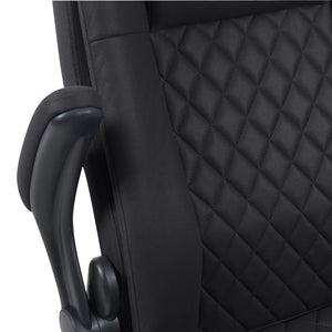 Καρέκλα γραφείου διευθυντη Kesla  PES μαύρo 65x65x113-121εκ - Pakobazaar