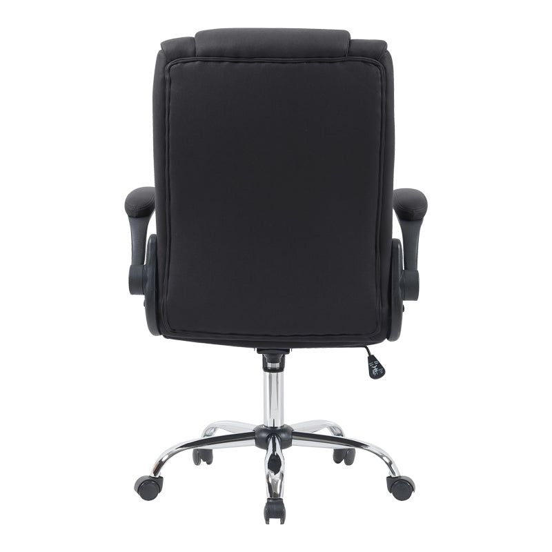 Καρέκλα γραφείου διευθυντη Kesla  PES μαύρo 65x65x113-121εκ - Pakobazaar