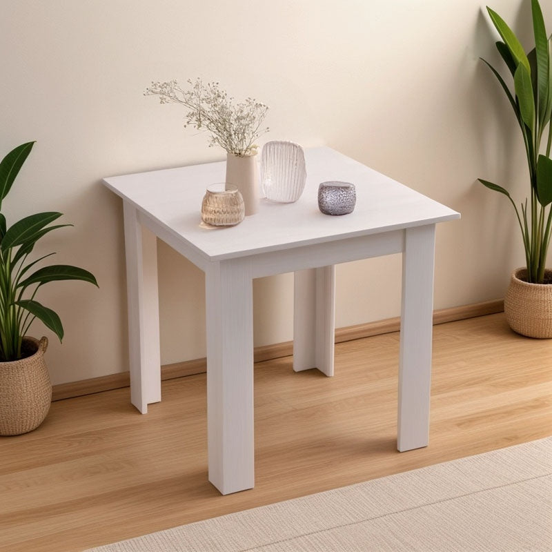 Τραπέζι Manka I  σε λευκή απόχρωση 80x80x77εκ - Image 2
