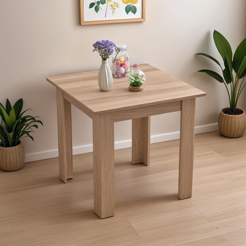 Τραπέζι Manka I  σε sonoma απόχρωση 80x80x77εκ - Pakobazaar