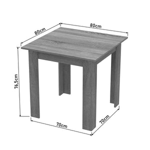 Τραπέζι Manka I  σε sonoma απόχρωση 80x80x77εκ - Pakobazaar
