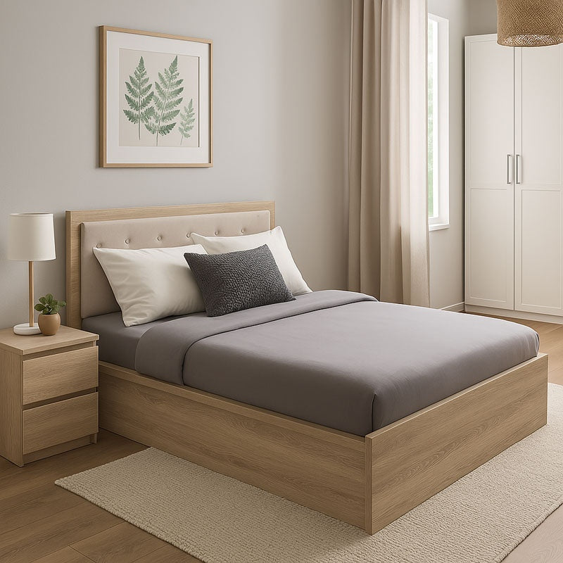 Κρεβάτι διπλό Vita Plus  σε sonoma απόχρωση 160x200εκ - Image 2