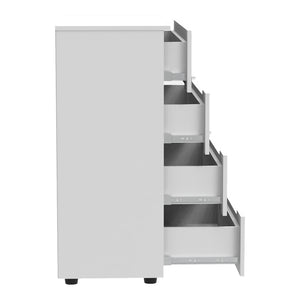 Συρταριέρα Afina  mdf σε λευκή glossy απόχρωση 90x44x101εκ - Image 4