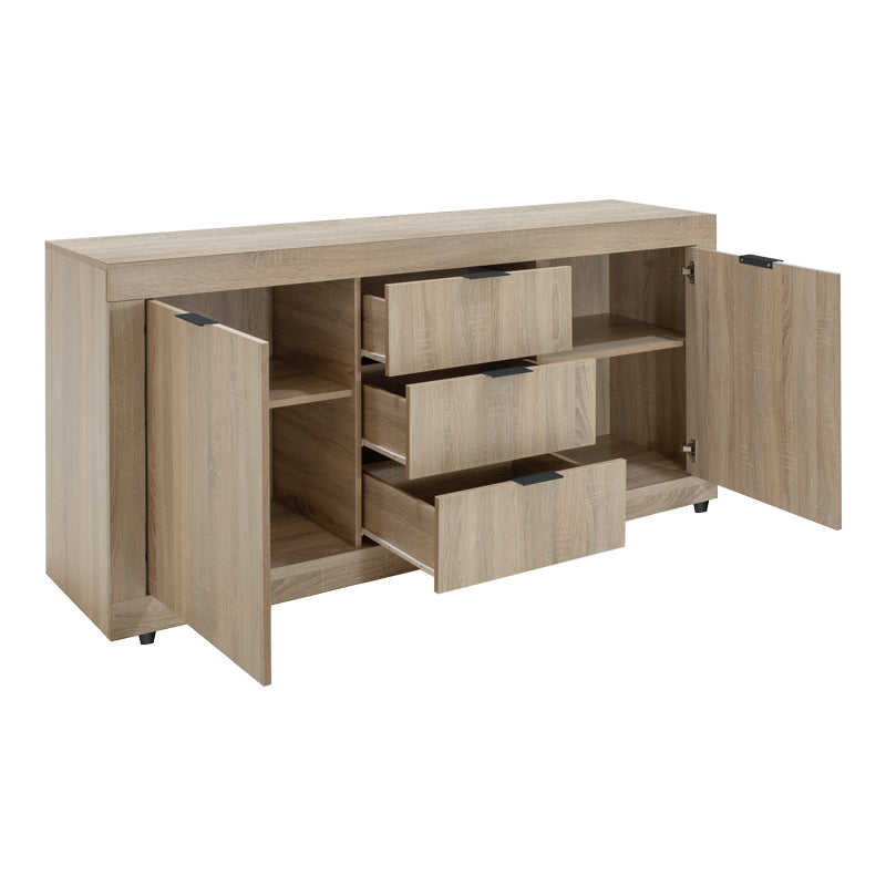 Μπουφές Doha  σε sonoma απόχρωση 180x45x80.5εκ - Pakobazaar