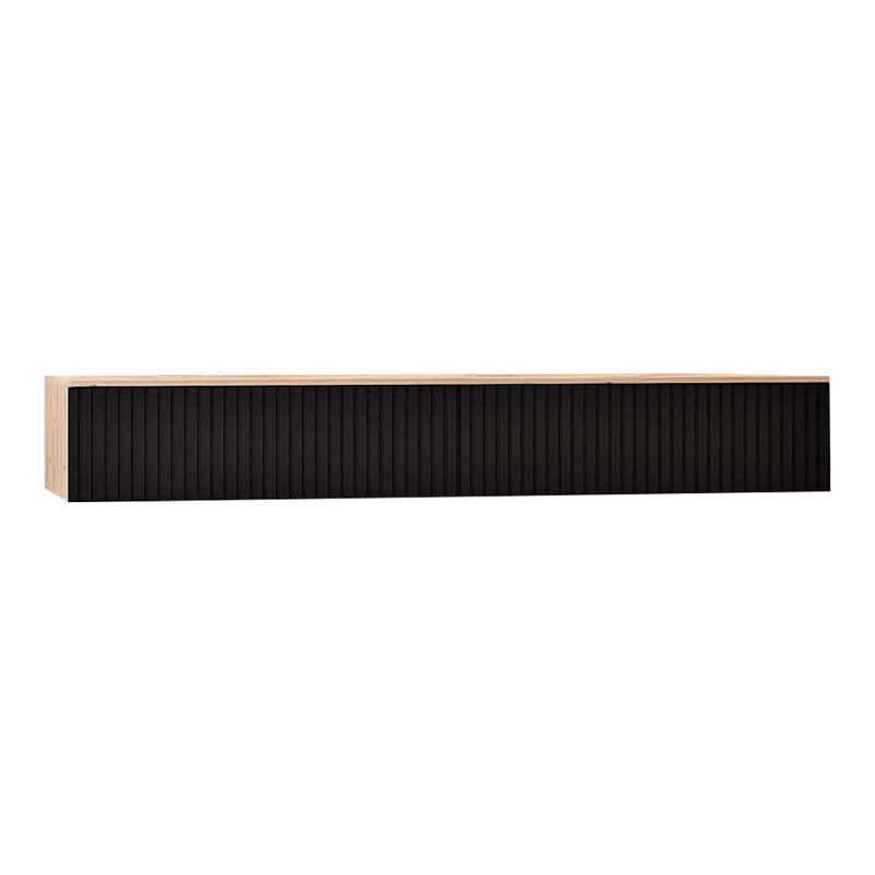 Κονσόλα με 2 συρτάρια Doha  mdf σε μαύρη με oak απόχρωση 120x41x20cm - Pakobazaar