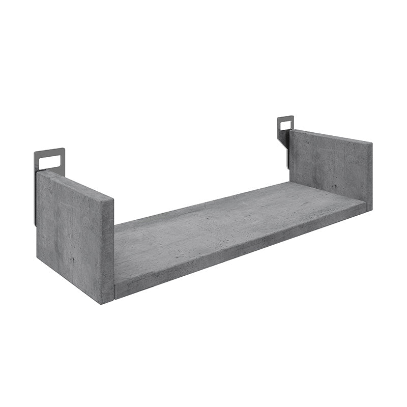 Ραφιέρα τοίχου Derva  σε cement γκρι απόχρωση 45x15x10cm - Pakobazaar