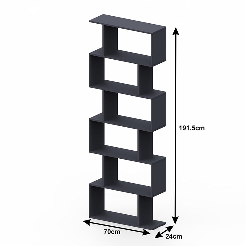 Βιβλιοθήκη Sezen  σε λευκή απόχρωση 70x24x191.5εκ - Pakobazaar