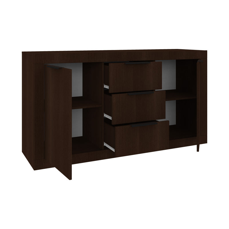 Μπουφές Doha  σε wenge απόχρωση 150x45x80.5εκ - Pakobazaar