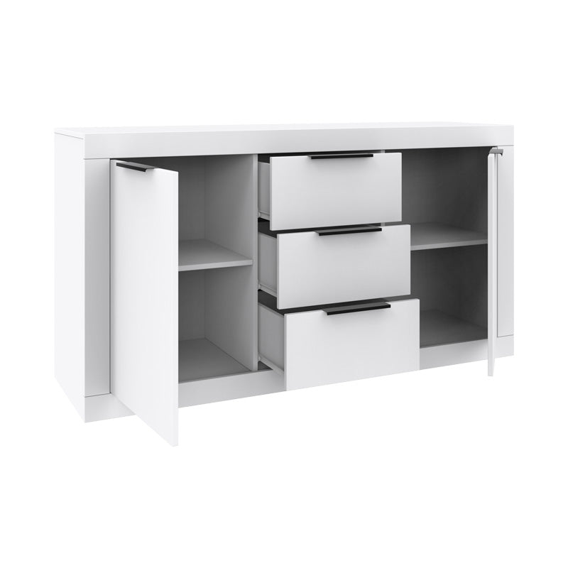 Μπουφές Doha  σε λευκή απόχρωση 150x45x80.5εκ - Pakobazaar