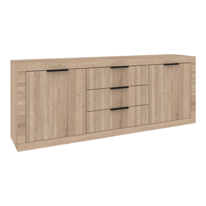 Μπουφές Doha  σε sonoma απόχρωση 210x45x80.5εκ - Pakobazaar