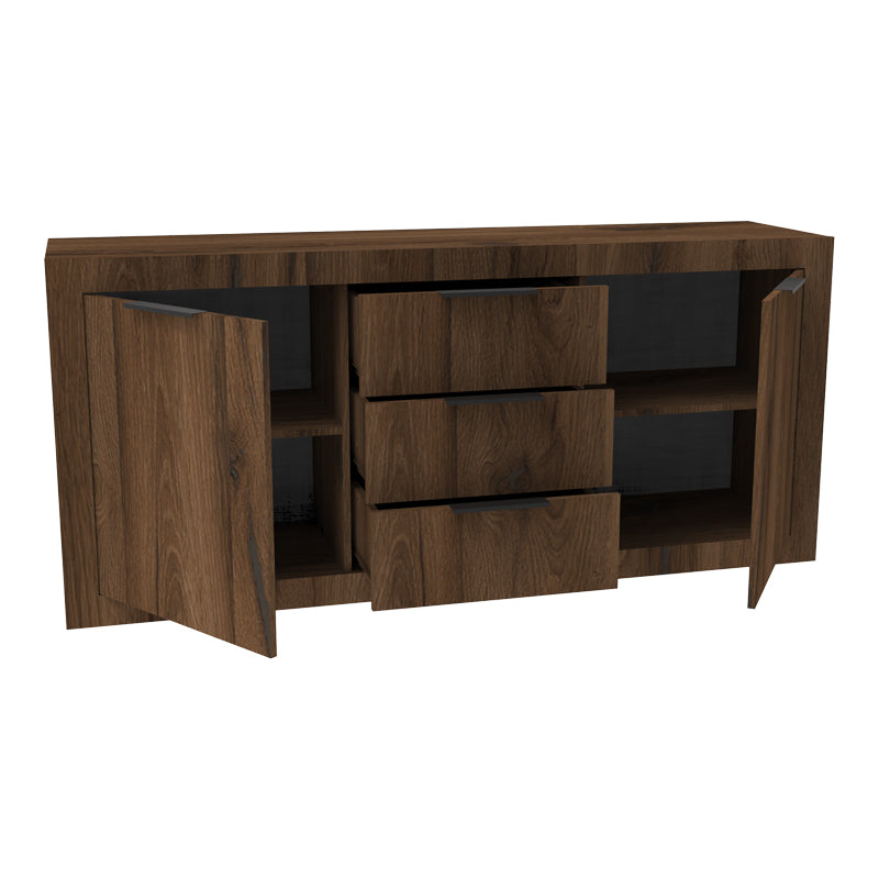 Μπουφές Doha  καρυδί με oak 180x45x80.5εκ