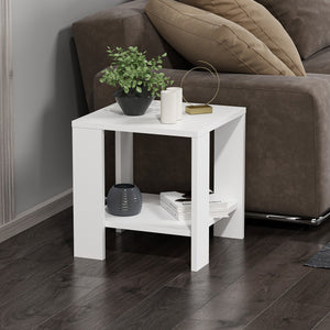 Βοηθητικό Τραπεζάκι Florina Λευκό 40x42x40 εκ. Μελαμίνης