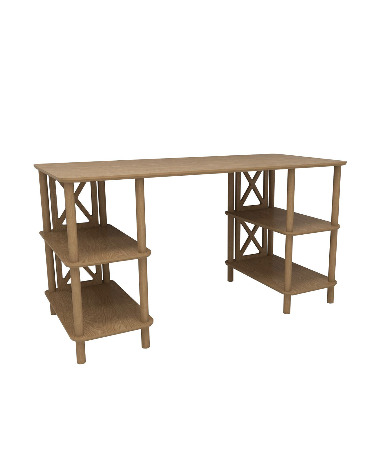 Γραφείο Eftalou Δρυς 145x65x75 εκ. MDF