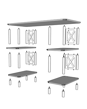 Γραφείο Eftalou Δρυς 145x65x75 εκ. MDF