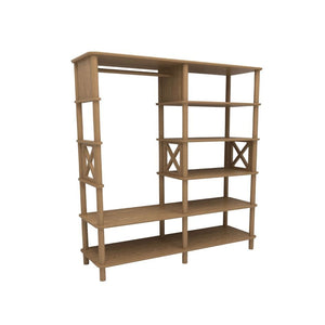 Ντουλάπα Polyaigos Δρυς 120x38x175 εκ. MDF