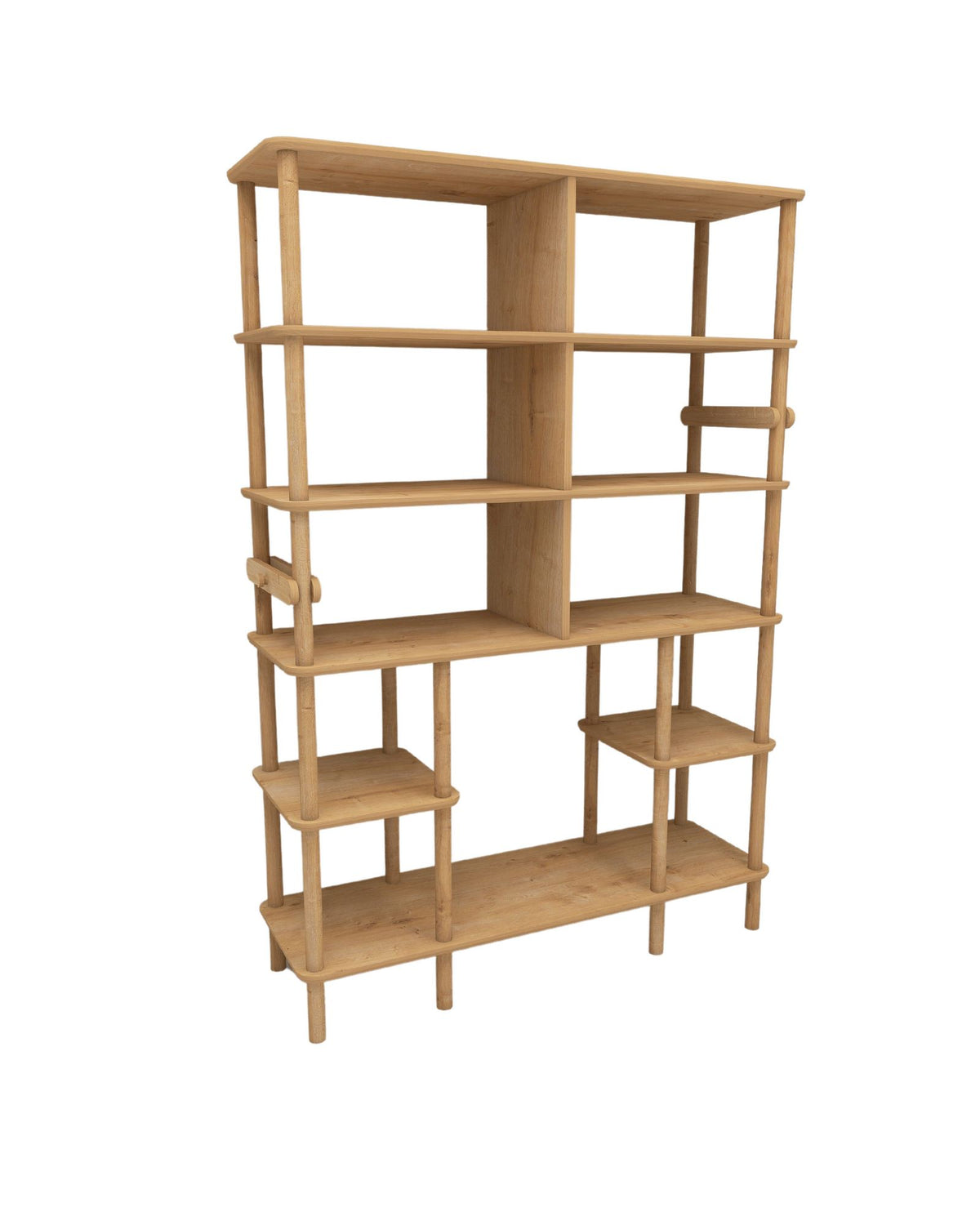 Βιβλιοθήκη Schinoussa Δρυς 120x30x174 εκ. MDF