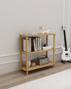 Βιβλιοθήκη Fourfouras Δρυς 80x30x79 εκ. MDF