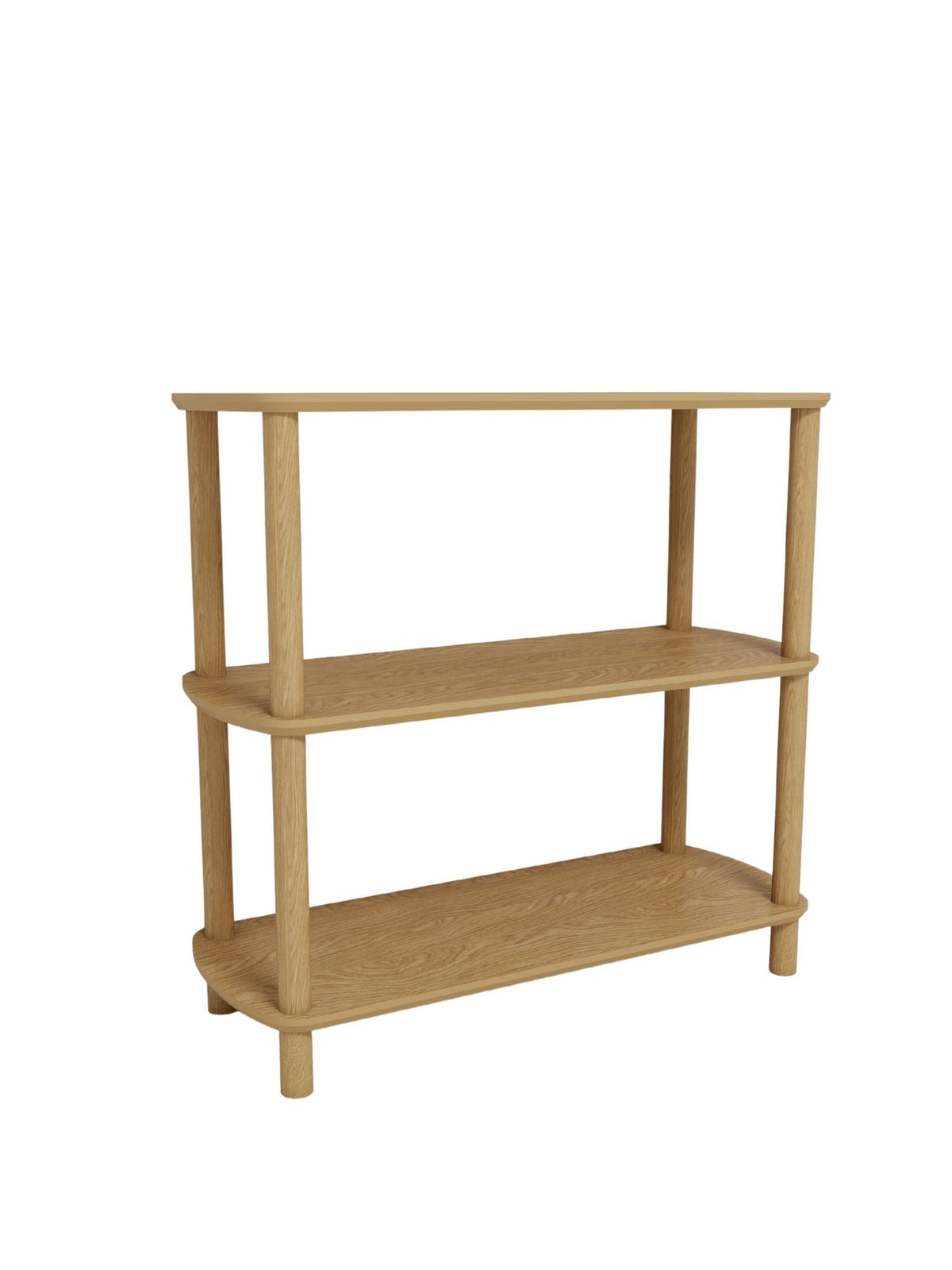 Βιβλιοθήκη Fourfouras Δρυς 80x30x79 εκ. MDF