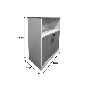 Ντουλάπι γραφείου Armadi  σε sonoma-λευκή απόχρωση 80x40x120εκ - Pakobazaar