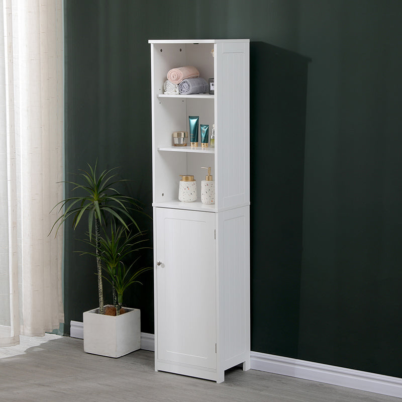 Ντουλάπι-στήλη Desilia  mdf λευκό 37x30x160εκ