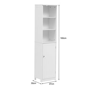 Ντουλάπι-στήλη Desilia  mdf λευκό 37x30x160εκ - Pakobazaar