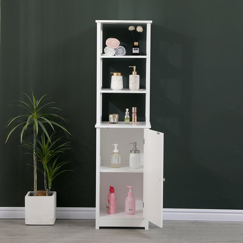 Ντουλάπι-στήλη Larben  mdf λευκό 40x33x150εκ