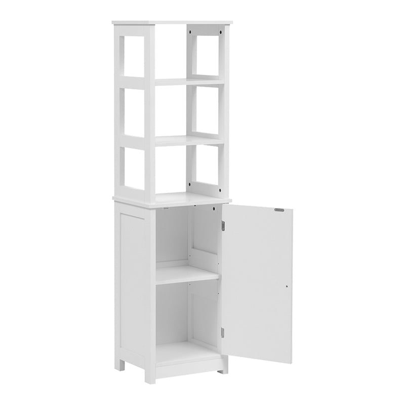 Ντουλάπι-στήλη Larben  mdf λευκό 40x33x150εκ