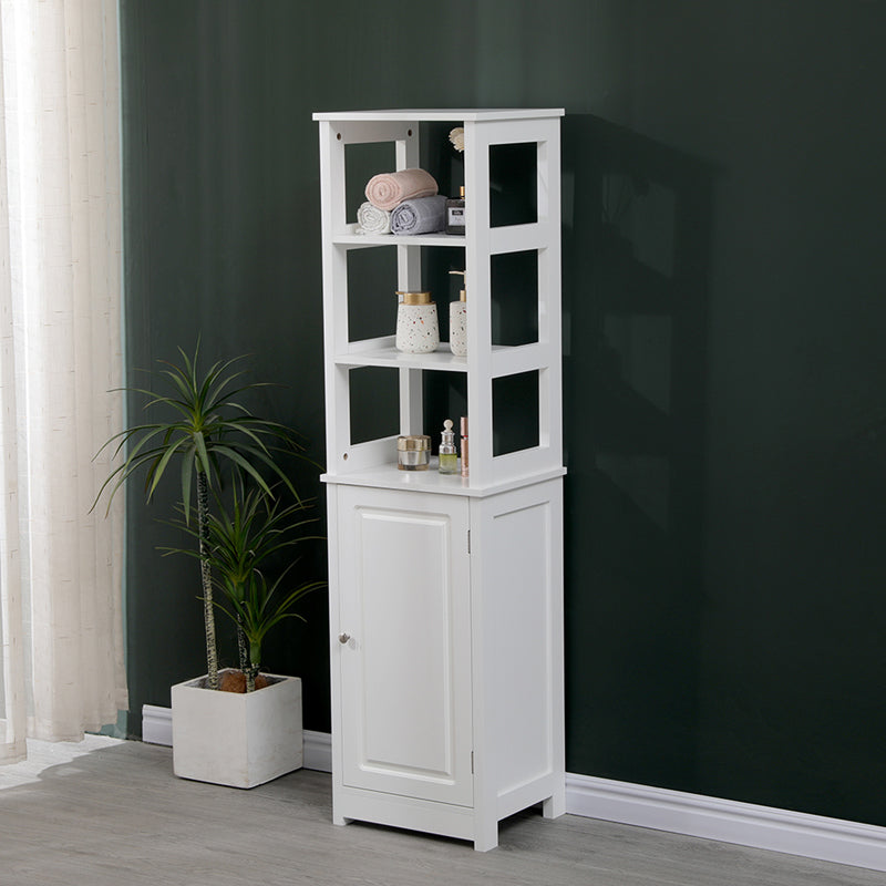 Ντουλάπι-στήλη Larben  mdf λευκό 40x33x150εκ