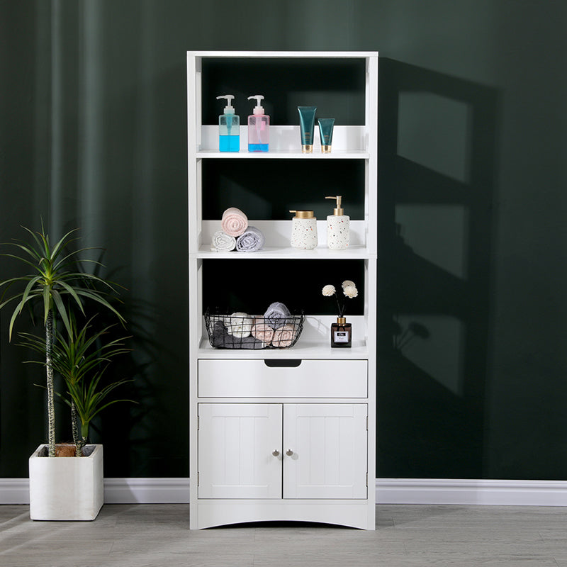 Ντουλάπι-στήλη Sejo  mdf λευκό 60x32.5x154εκ
