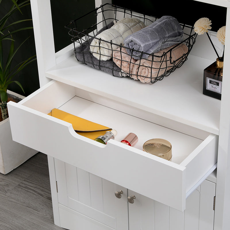 Ντουλάπι-στήλη Sejo  mdf λευκό 60x32.5x154εκ