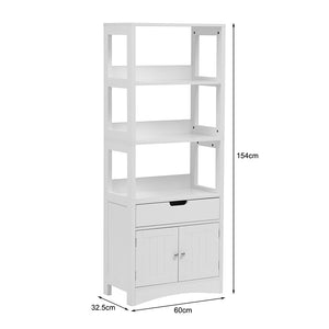 Ντουλάπι-στήλη Sejo  mdf λευκό 60x32.5x154εκ - Pakobazaar