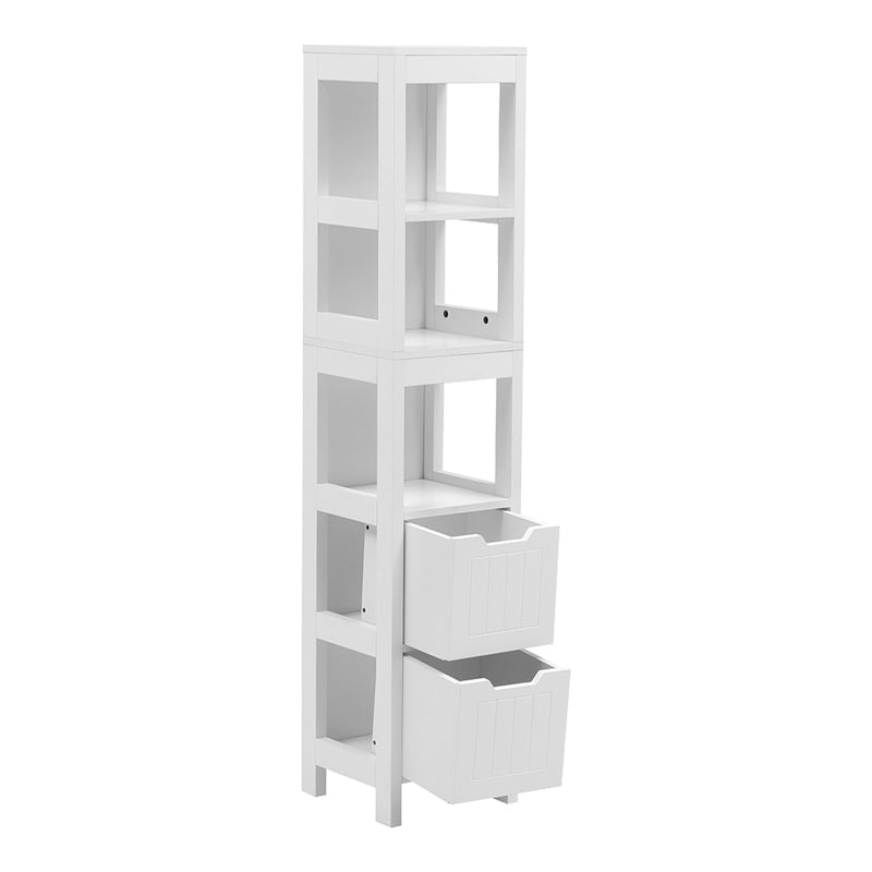 Ντουλάπι-στήλη Kelby  mdf λευκό 30x30x144εκ