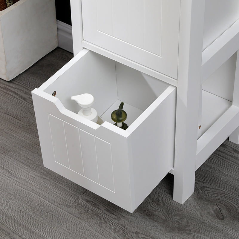 Ντουλάπι-στήλη Kelby  mdf λευκό 30x30x144εκ