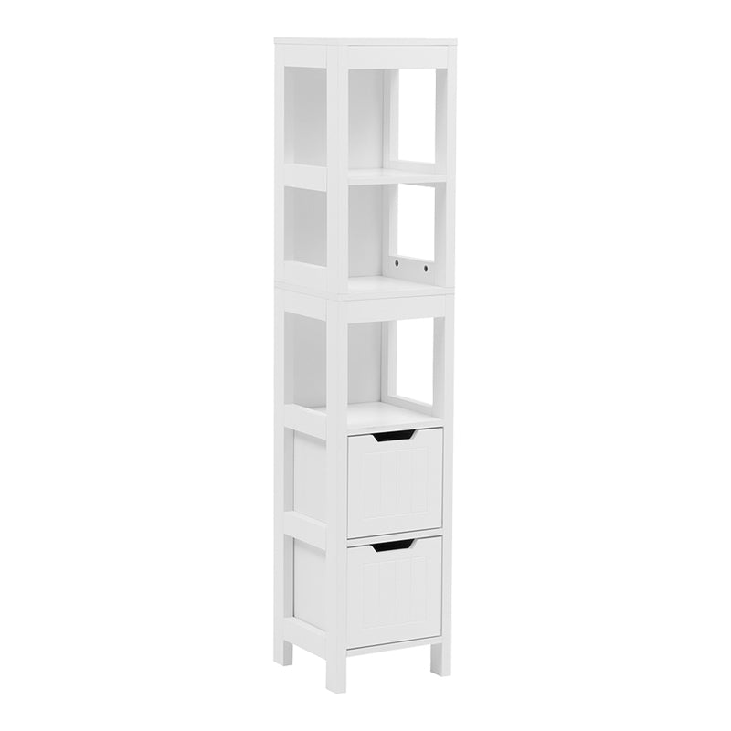 Ντουλάπι-στήλη Kelby  mdf λευκό 30x30x144εκ