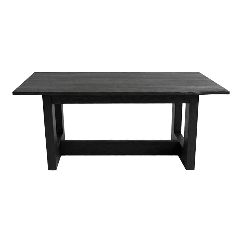 Τραπέζι Senza  μαύρο μάνγκο ξύλο 180x90x76εκ - Pakobazaar