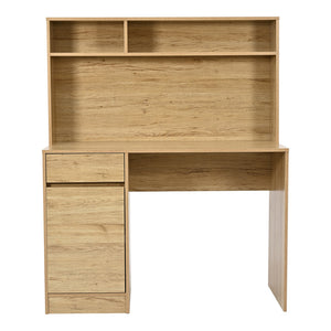 Γραφείο εργασίας Secreta  με ράφι σε oak απόχρωση 110x50x135εκ - Pakobazaar