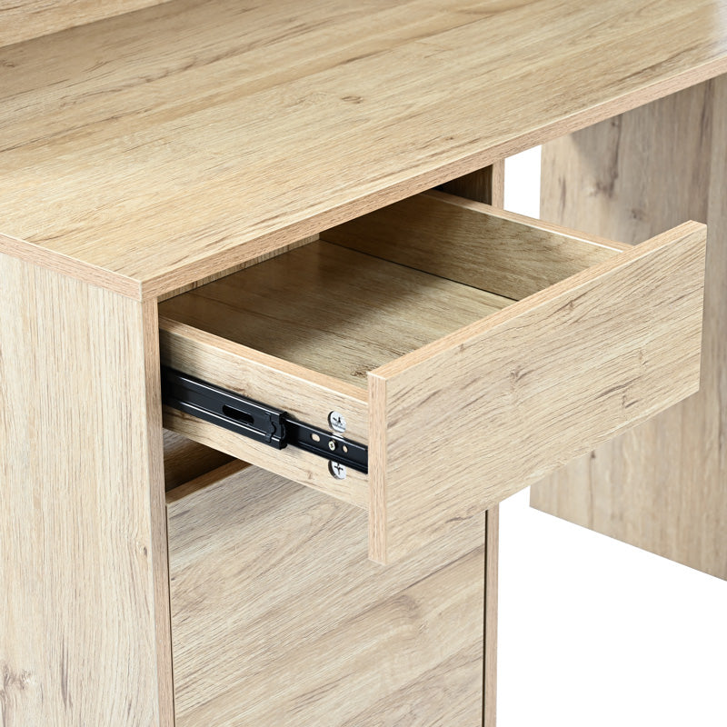 Γραφείο εργασίας Secreta  με ράφι σε oak απόχρωση 110x50x135εκ - Pakobazaar