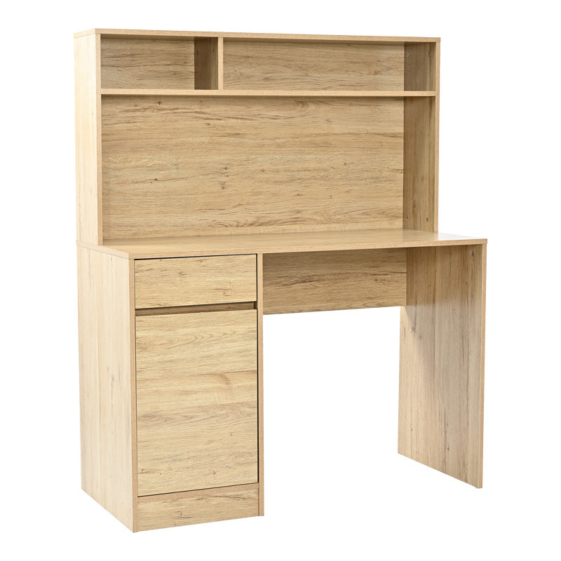Γραφείο εργασίας Secreta  με ράφι σε oak απόχρωση 110x50x135εκ - Pakobazaar
