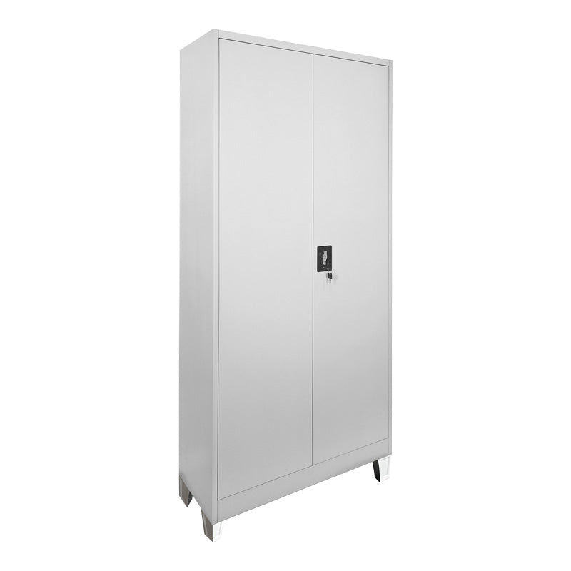 Μεταλλική ντουλάπα Ugren  ανοιχτό γκρι 90x40x190εκ - Pakobazaar