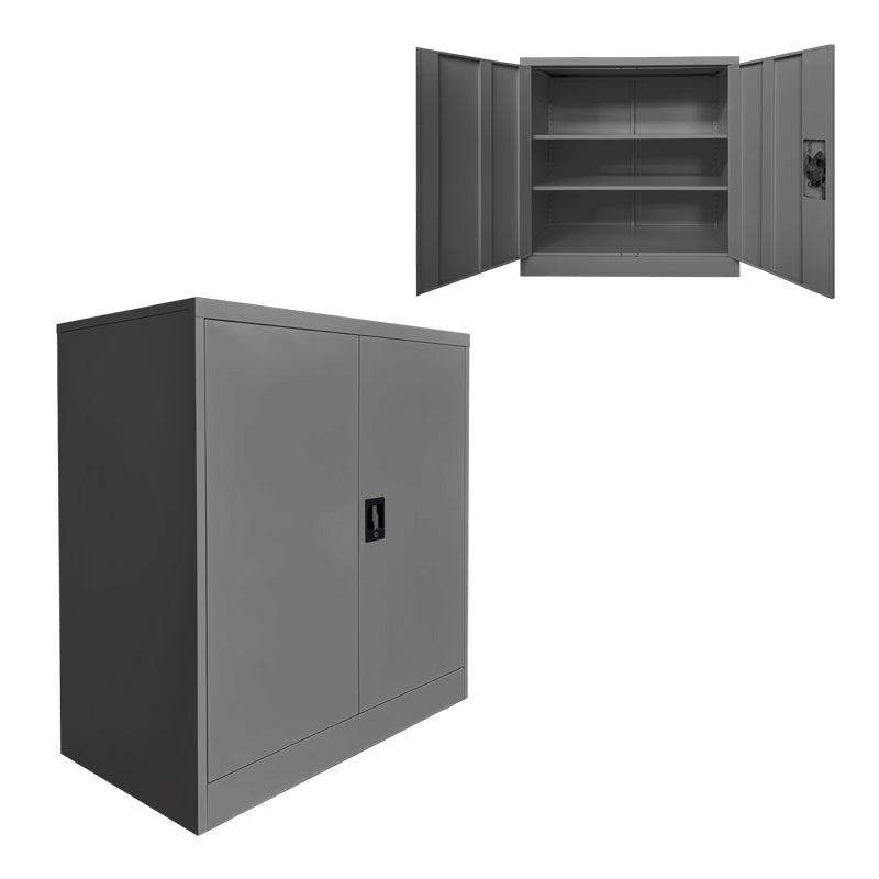 Μεταλλικό ντουλάπι Armon  ανθρακί 90x45x90εκ - Pakobazaar