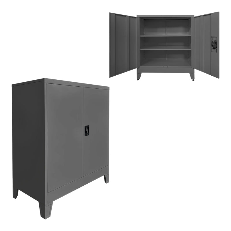 Μεταλλικό ντουλάπι Armon  ανθρακί 90x45x100εκ - Pakobazaar