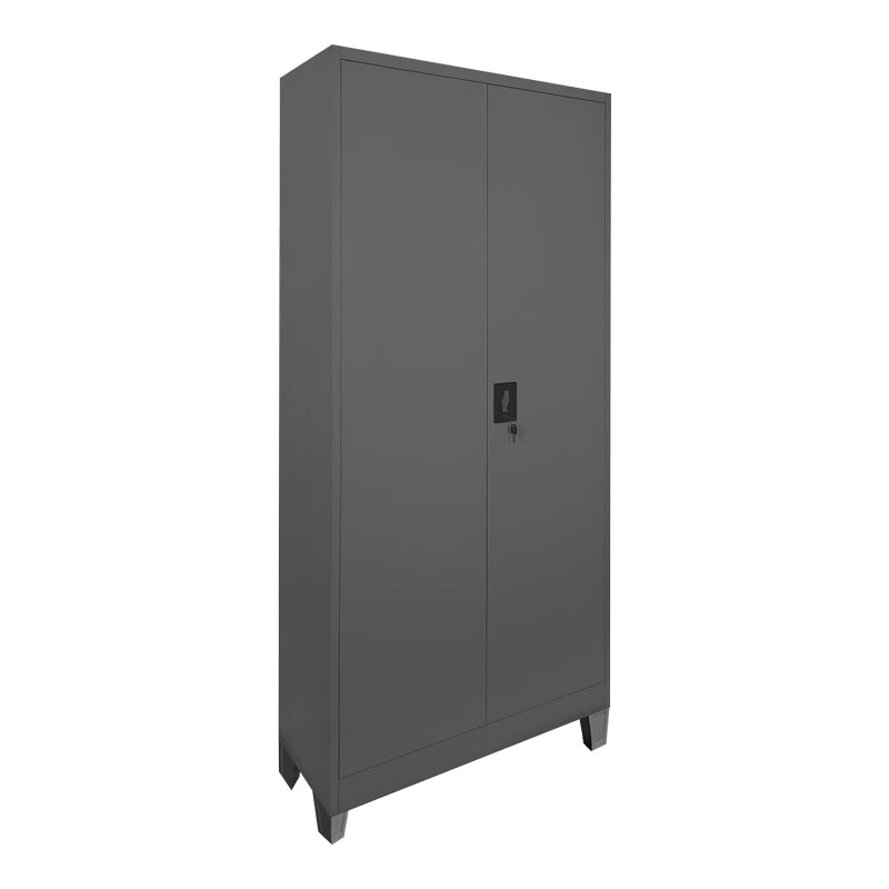 Μεταλλική ντουλάπα Ugren  ανθρακί 90x40x190εκ - Pakobazaar