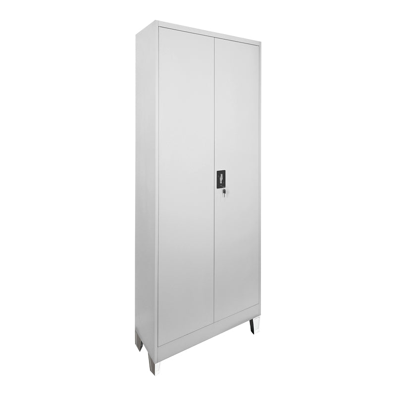 Μεταλλική ντουλάπα Ugren  σε ανοιχτό γκρι 70x40x190εκ - Pakobazaar