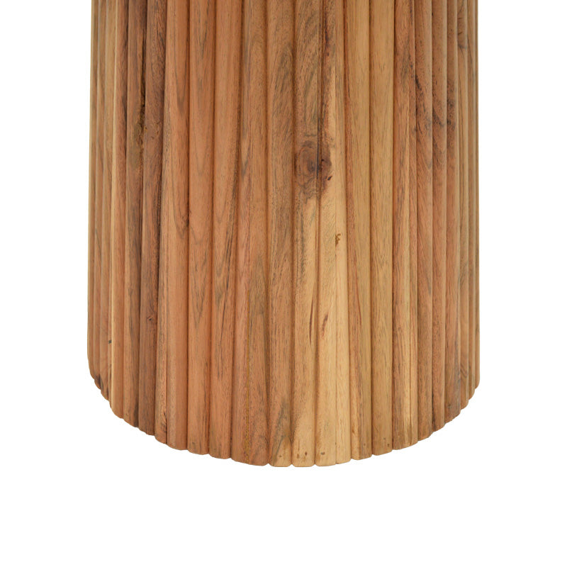 Τραπέζι Tully  μασίφ ξύλο ακακίας σε καρυδί απόχρωση Φ120x75εκ - Image 4