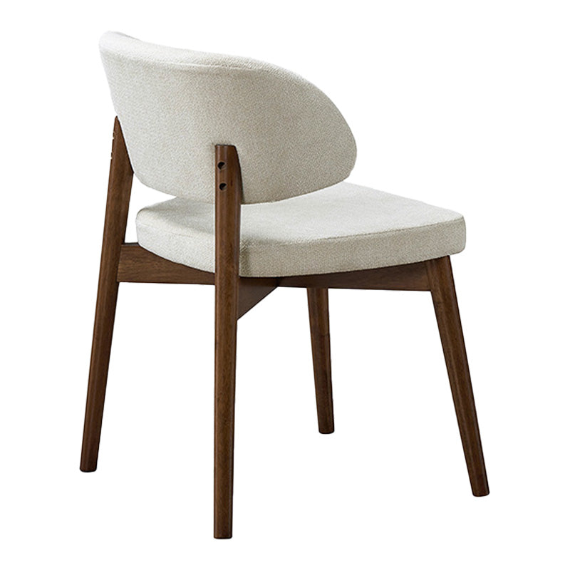Καρέκλα Siena  rubberwood σε καρυδί-εκρού απόχρωση 48x50x81εκ - Pakobazaar