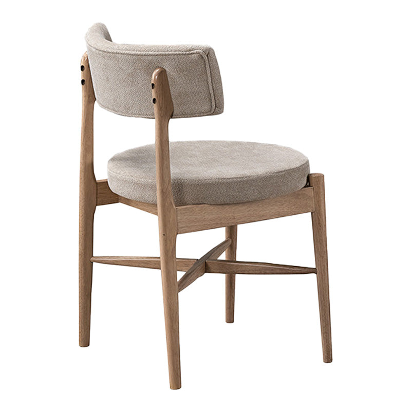 Καρέκλα Raudi  rubberwood σε φυσική-μπεζ απόχρωση 45.5x45.5x81εκ - Pakobazaar