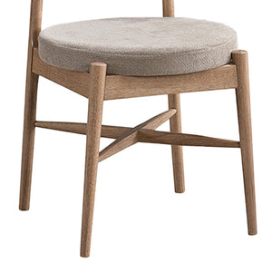 Καρέκλα Raudi  rubberwood σε φυσική-μπεζ απόχρωση 45.5x45.5x81εκ - Pakobazaar