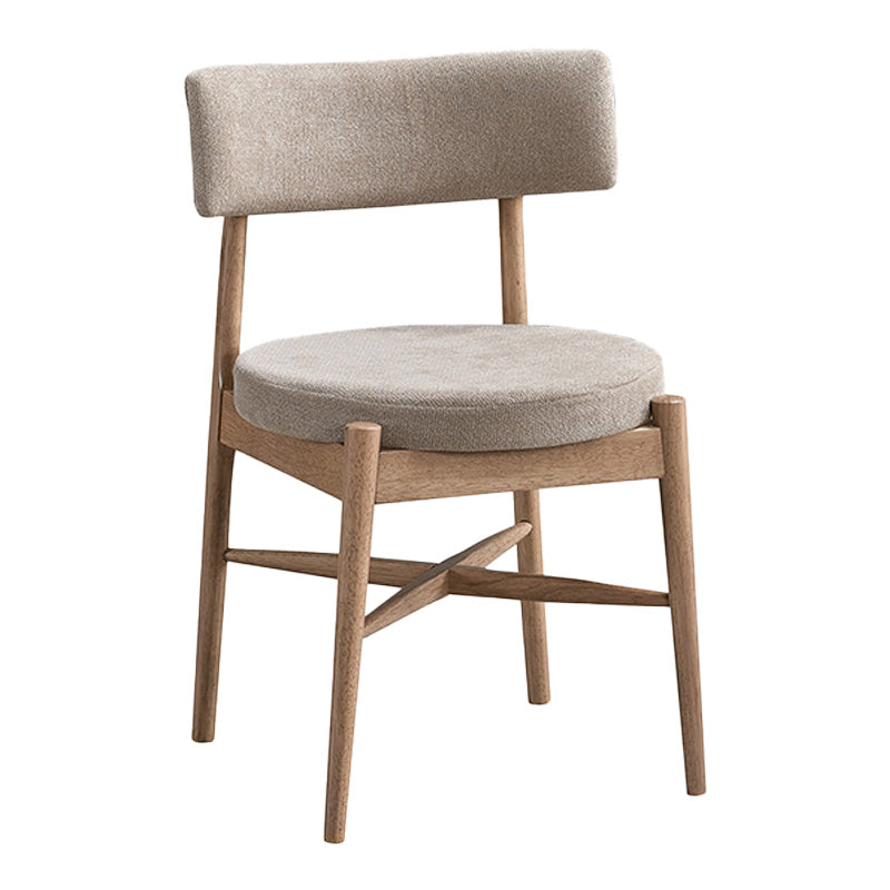 Καρέκλα Raudi  rubberwood σε φυσική-μπεζ απόχρωση 45.5x45.5x81εκ - Pakobazaar