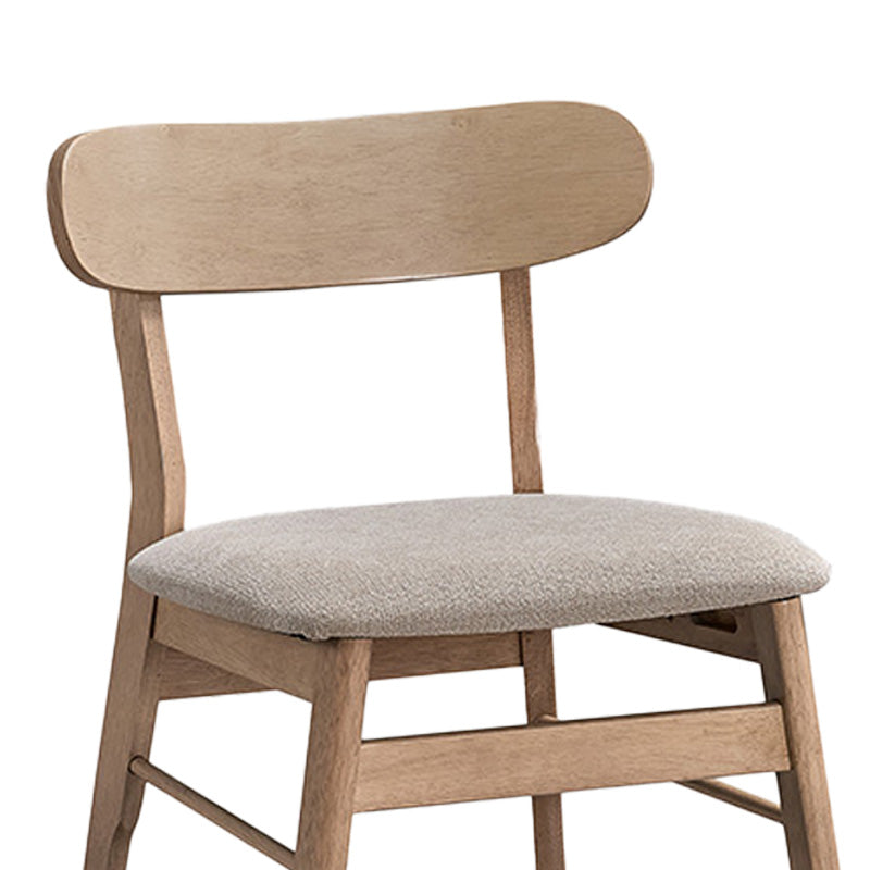 Καρέκλα Cairo  rubberwood σε φυσική-μπεζ απόχρωση 47x47x76εκ - Image 3
